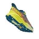 Hoka Mens Speedgoat 5 Wide Shoes Stone Blue / Dark Citron