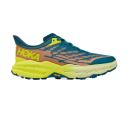 Hoka Mens Speedgoat 5 Wide Shoes Stone Blue / Dark Citron
