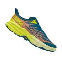 Hoka Mens Speedgoat 5 Wide Shoes Stone Blue / Dark Citron