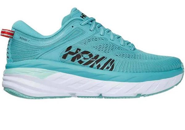Hoka One One Bondi 7 - Aquarelle/Eggshell Blue, Womens US 11