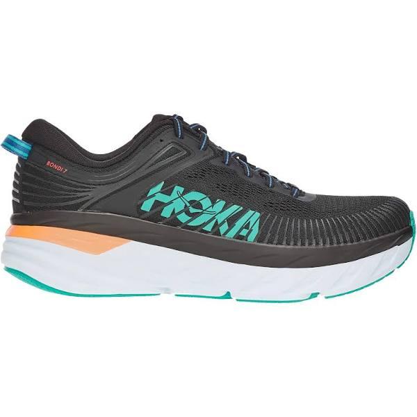 Hoka One One Bondi 7 Mens, 11 / Black/Atlantis