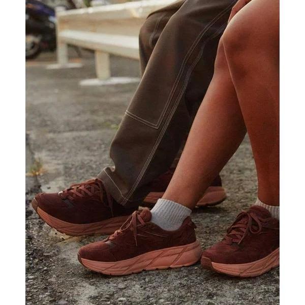 Hoka One One Clifton L Suede Cappuccino Cork (All Gender)