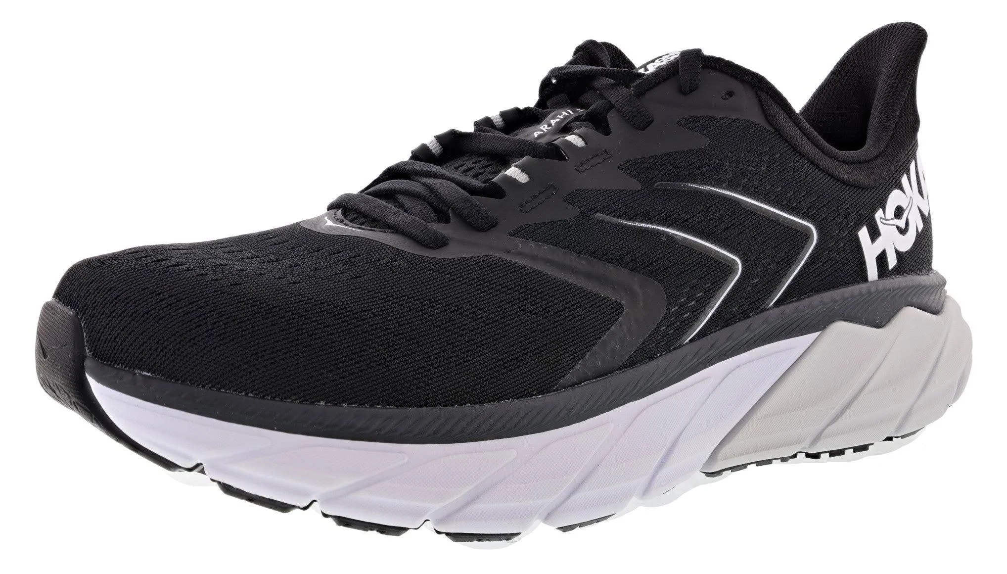 Hoka One One Men's Arahi 5 Running Shoe (Black/White) 11 US