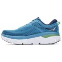 Hoka One One Men's Bondi 7 Running Shoes (Ibiza Blue/Blue Glass) 9.5 US