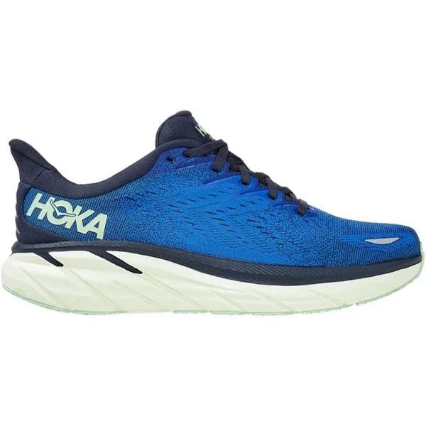 Hoka One One Men's Clifton 8 Running Shoes (Dazzling Blue/Outer Space, Size 7 US)