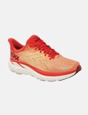 Hoka One One Men's Clifton 8 Running Shoes (Fiesta/Blazing Orange, Size 9.5 US)