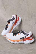 Hoka One One Men's Elevon 2 Running Shoes (White/Blazing Orange, Size 10.5 US)
