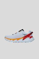 Hoka One One Men's Elevon 2 Running Shoes (White/Blazing Orange, Size 10.5 US)