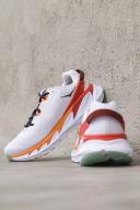 Hoka One One Men's Elevon 2 Running Shoes (White/Blazing Orange, Size 10.5 US)
