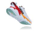 Hoka One One Men's Elevon 2 Running Shoes (White/Blazing Orange, Size 11.5 US)