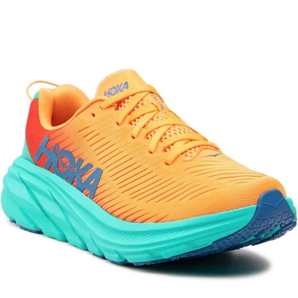 Hoka One One Men's Rincon 3 Running Shoes (Blazing Orange/Fiesta) 8