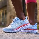 Hoka One One Women's Clifton 8 Running Shoes (Blue Fog/Plein Air) 10