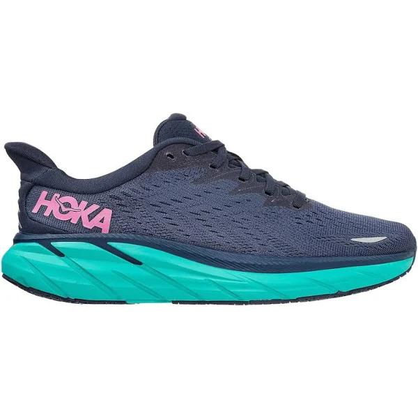 Hoka One One Women's Clifton 8 Running Shoes (Outer Space/Atlantis, Size 10.5 US)