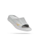 Hoka Ora Recovery Slide Unisex Sandals - White/White - 10M/12W US