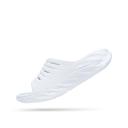 Hoka Ora Recovery Slide Unisex Sandals - White/White - 10M/12W US