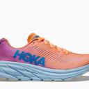 HOKA Rincon 3 Running Shoes in Shell Coral Peach Parfait