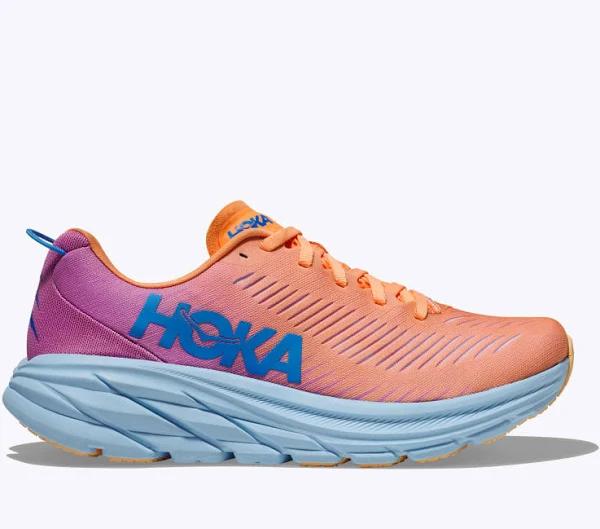 Hoka Rincon 3 Shoe - Mock Orange/Cyclamen - Womens Ladies Shoes