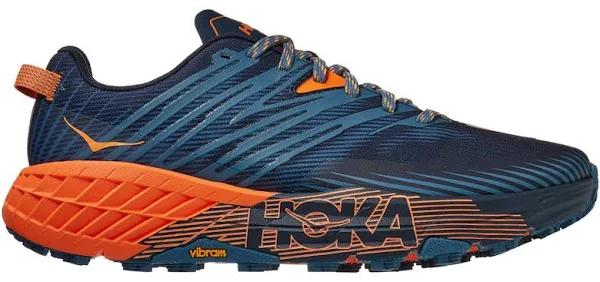 Hoka Speedgoat 4 Mens 8.5 / Real Teal/Persimmon Orange