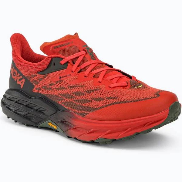 Hoka Speedgoat 5 GORE-TEX Shoes Red Orange Grey - 48