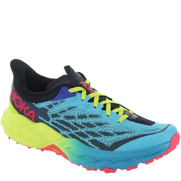 Hoka Speedgoat 5 Men Shoe Blue/Citron 15.0 2E