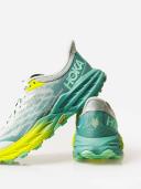 Hoka Speedgoat 5 Shoes Green Grey Yellow Women - 44