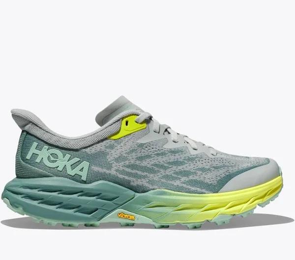 Hoka Speedgoat 5 Shoes Green Grey Yellow Women - 44