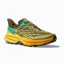 Hoka Speedgoat 5 Shoes Khaki Green Orange Yellow - 40(2/3)