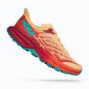 Hoka Speedgoat 5 Shoes Orange Cream Blue Women - 40(2/3)