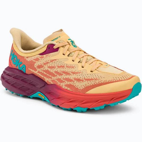 Hoka Speedgoat 5 Shoes Orange Cream Blue Women - 42(2/3)
