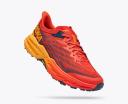 HOKA - Trail Running Shoes - Speedgoat 5 Castlerock/flame For Men - Grey