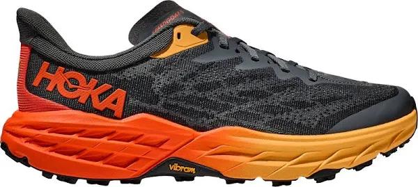 HOKA - Trail Running Shoes - Speedgoat 5 Castlerock/flame For Men - Grey