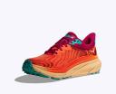 Hoka Women's Challenger 7 Shoes in Flame/Cherries Jubilee, Size 5