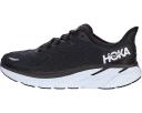 Hoka Women's Clifton 8 Black/White / 8 / Wide