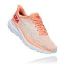 Hoka One One Women's Clifton 8 Running Shoes (Cantaloupe/Silver Peony, Size 10.5 US)