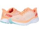 Hoka One One Women's Clifton 8 Running Shoes (Cantaloupe/Silver Peony, Size 10.5 US)