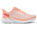 Hoka One One Women's Clifton 8 Running Shoes (Cantaloupe/Silver Peony, Size 10 US)