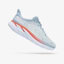 Hoka Women's Clifton 8 Running Shoes (Aquarelle/Eggshell Blue) 10