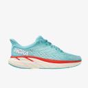 Hoka Women's Clifton 8 Running Shoes (Aquarelle/Eggshell Blue) 10