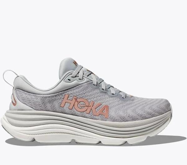 HOKA Women's Gaviota 5 Running Shoes in Harbor Mist/Rose Gold, Size 5 W