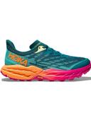 Hoka Women's Speedgoat 5 Shoes in Deep Lake/Ceramic, Size 5.5