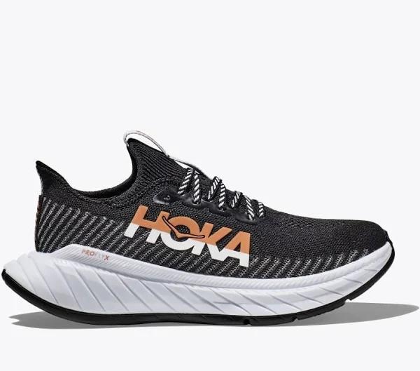 Hoka Womens Carbon x 3 Shoes Black / White