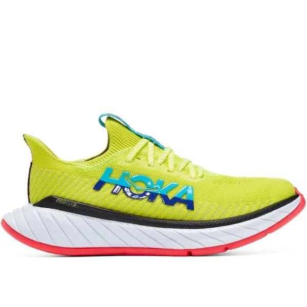 Hoka Womens Carbon x 3 Shoes Evening Primrose / Scuba Blue