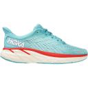 Hoka Womens Clifton 8 Wide Shoes Aquarelle /Eggshell Blue