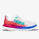 Hoka Womens Mach 5 Shoes White/Flame