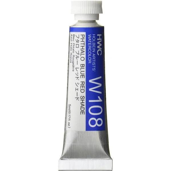 Holbein : Artists' Watercolour Paint : 5ml : Phthalo Blue Red Shade