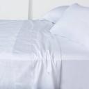 Home Beautiful Luxury Cotton Sateen Sheet Set Double / White