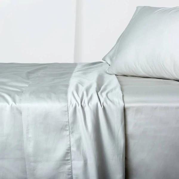 Home Beautiful Luxury Cotton Sateen Sheet Set Queen / Mist