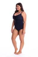 Honey Comb Underwire One Piece Swimwear Navy 12 / F/G Cup
