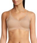 Honeylove Crossover Wire-Free Bra - Womens - Sand - 1x