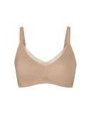 Honeylove Crossover Wire-Free Bra - Womens - Sand - 1x